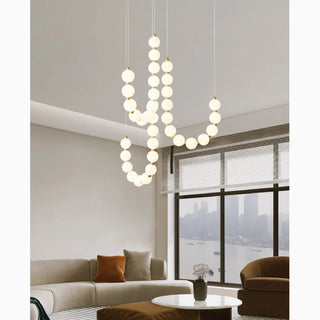 MIRODEMI® Flühli | Subtle Pearl-Inspired LED Hanging Light Fixture