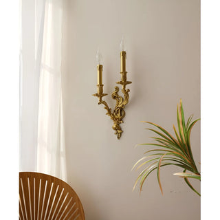 Gold|Candles|French|Luxury|Wall|Lamp|Sconce|Living|Bedroom