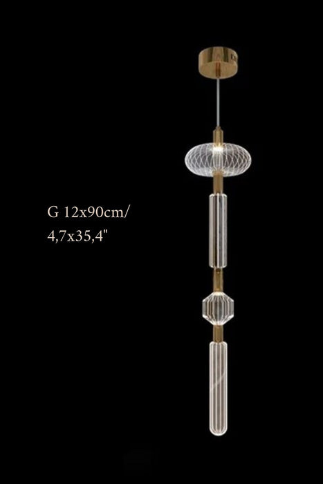 MIRODEMI® Plascassier | Creative Glass Chandelier For Staircase