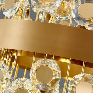 Garlenda | Trendy Rectangle Gold Crystal Chandelier