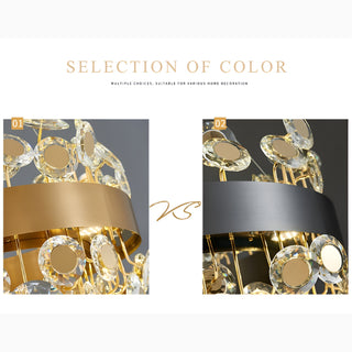 Garlenda | Trendy Rectangle Gold Crystal Chandelier