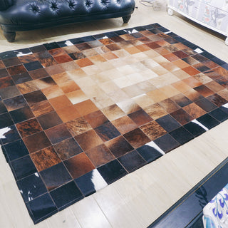 Modern Natural Genuine Cowhide Leather Carpet - Mirodemi