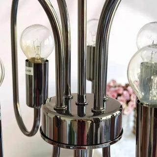 Art-Deco Metal Pendant Chandelier from Mirodemi with Warm Light 