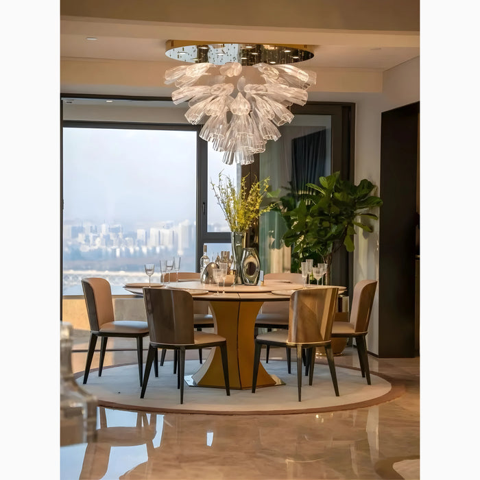 Bright|Hanging|Pendant|LED|Chandelier|Glass|Gold|Living|Dining