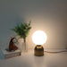 Creative|Gold|Glass|Ball|Milky|LED|Hat|Elegant|Modern|Table|Lamp|Desk