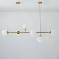 Milky|Glass|LED|Lamp|Lighting|Chandelier|Gold|Pendant|Hanging