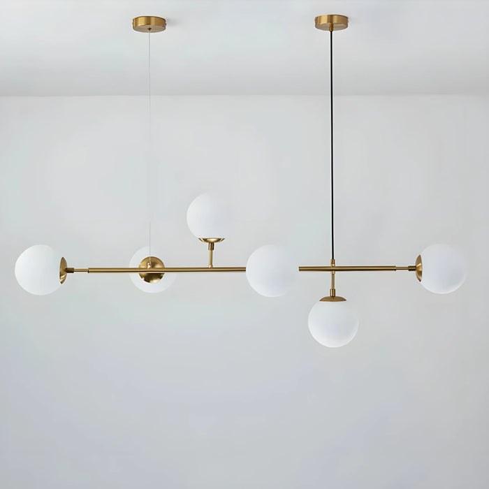 Milky|Glass|LED|Lamp|Lighting|Chandelier|Gold|Pendant|Hanging