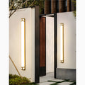MIRODEMI Black/Gold Outdoor Waterproof LED Long Wall Lamp for Garden, Villa, Porch | luxury outdoor lighting | 