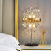 Gold|Stainless|Steel|Table|Lamp|Light|Accent|Luxury|Elegant|Crystal|Cube|Clear