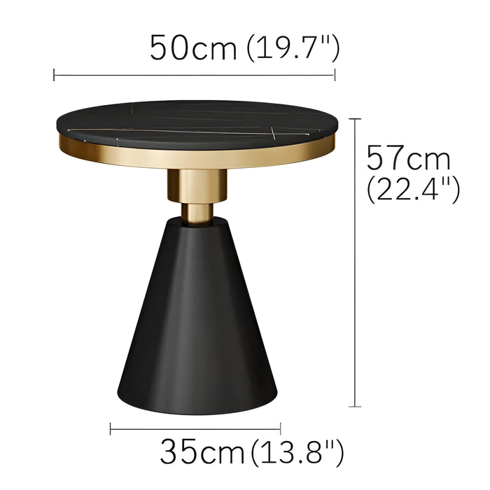 MIRODEMI Gold/White/Black Round Small Modern Coffee Table For Living Room | round coffee table table | luxury furniture| 