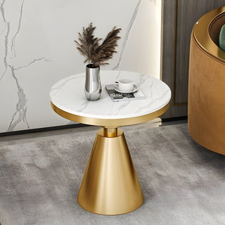 MIRODEMI Gold/White/Black Round Small Modern Coffee Table For Living Room | round coffee table table | luxury furniture| 