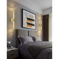 Gold|Tube|LED|Wall|Lamp|Sconce|Bedside|Crear|Bubbles|Elegant
