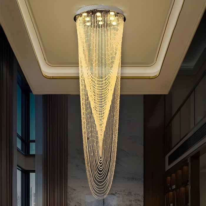 Golfe-Juan | Stunning Large Crystal Ceiling Chandelier from Mirodemi for  Hotel Hallway