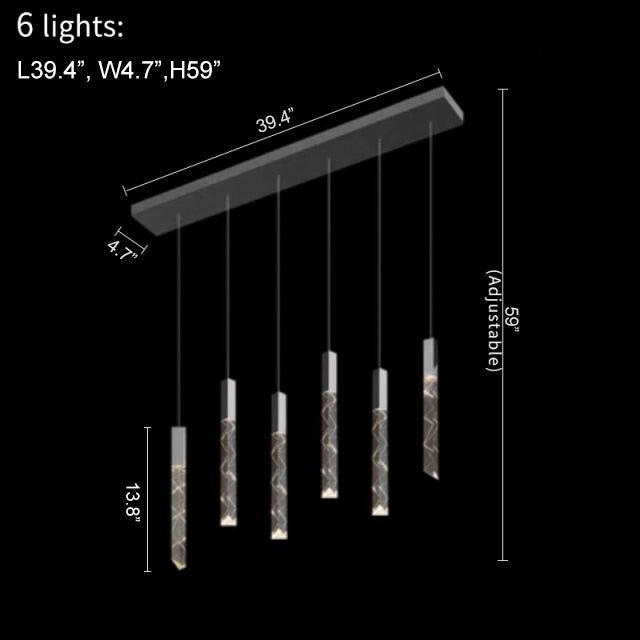 MIRODEMI Riomaggiore | Designer Luxury Long Linear Pendant Lighting Fixture