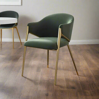 Green minimalist chairs | Contemporary dining chairs | 