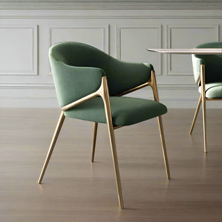 Minimalist dining set |Stylish green chairs