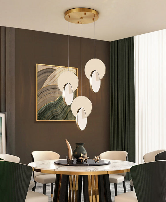MIRODEMI® Èze Round Stainless Steel Hanging Light Fixture