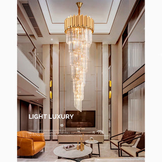 Monaco | Luxurious Grand Gold Crystal Chandelier