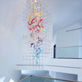 La Roquette-sur-Siagne | Colourful Modern Glass Chandelier