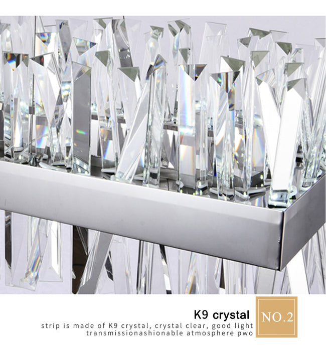MIRODEMI® Sassello | Modern Design Rectangle Crystal Chandelier