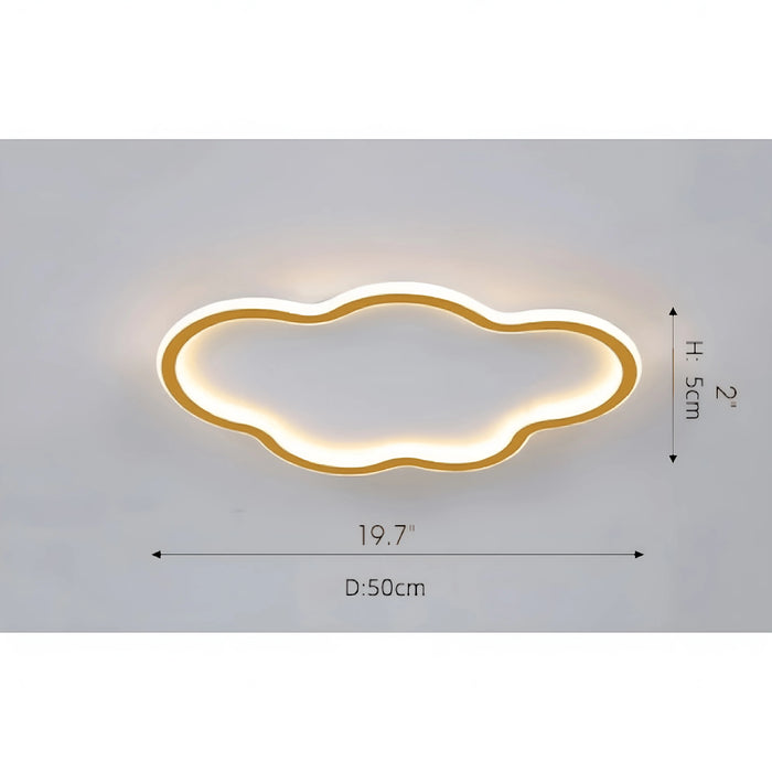 Ceiling|Lamp|Cloud|LED|Kids|Children|Bedroom|Room|Gold