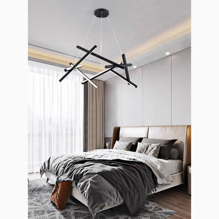 Bedroom|Steel|Metal|Kitchen|Pendant|Hanging|Black|LED|Chandelier|Creative|Modern