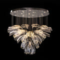 Pendant|Bright|Luxury|Glass|LED|Fixture|Silver|Warm|Light