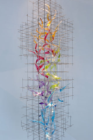 La Roquette-sur-Siagne | Colourful Modern Glass Chandelier