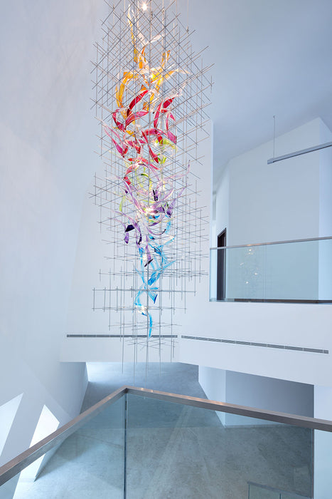 MIRODEMI® La Roquette-sur-Siagne | Colourful Modern Glass Chandelier