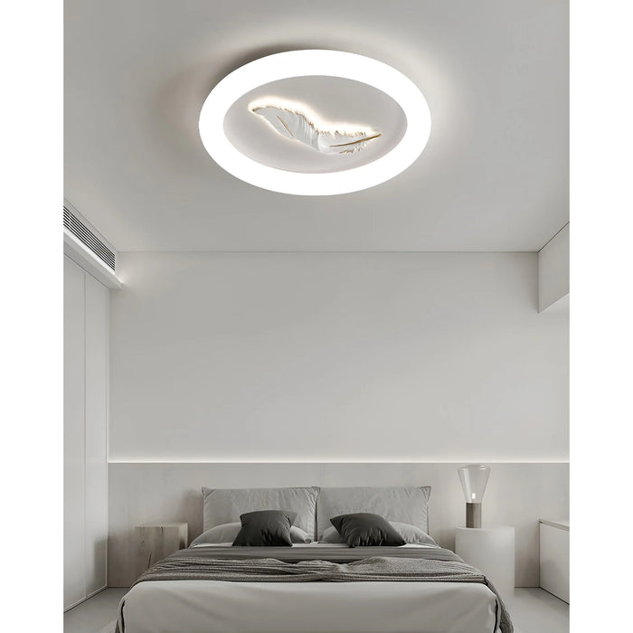 Round|Modern|Ceiling|Lamp|Bedroom|Creative|Elegant|White|Luxury