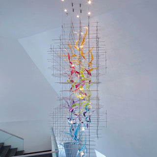 La Roquette-sur-Siagne | Colourful Modern Glass Chandelier