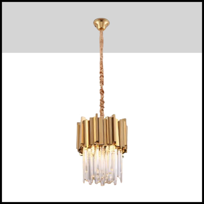 Biot | Gold Crystal Pendant Lighting