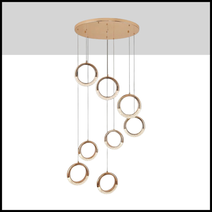 Cannero Riviera | Luxury Gold Ring Pendant Lighting