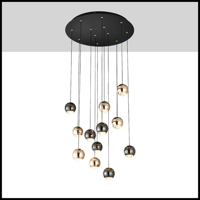 Laigueglia | Crystal LED Chandelier with Hanging Balls