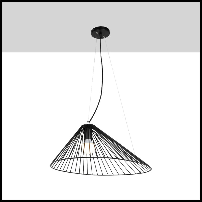 La Colmiane | Loft Straw Hat Iron Pendant Light