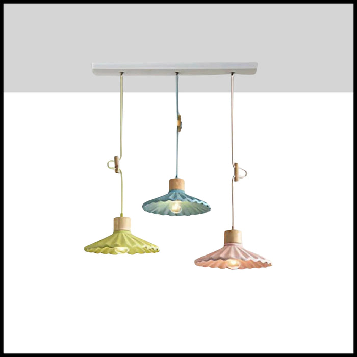 Isolabona | Colorful Seashell Style Chandelier for Restaurant