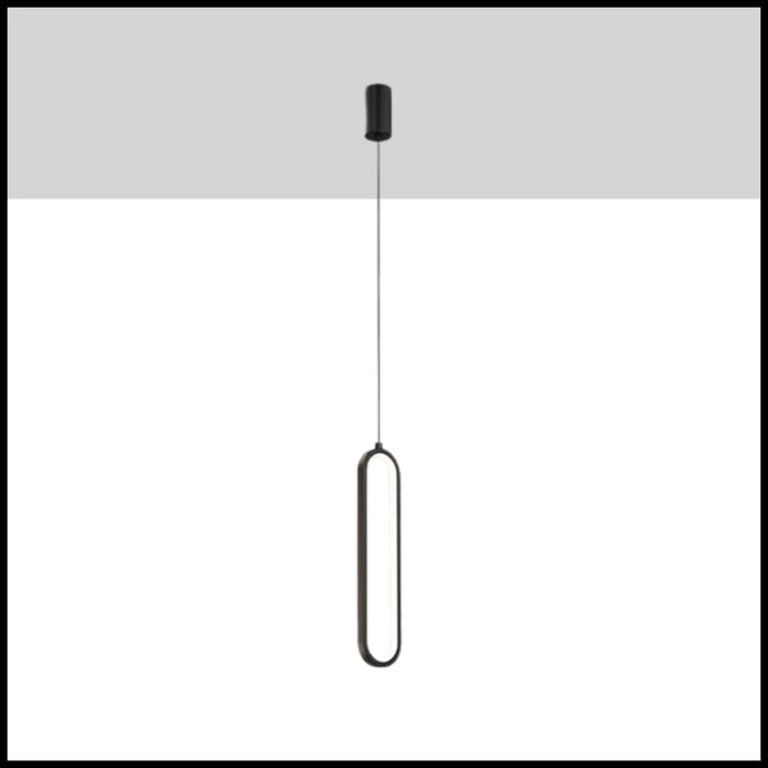 Estavayer-le-Lac | Minimalistic Oval Pendant Light in a Nordic Style