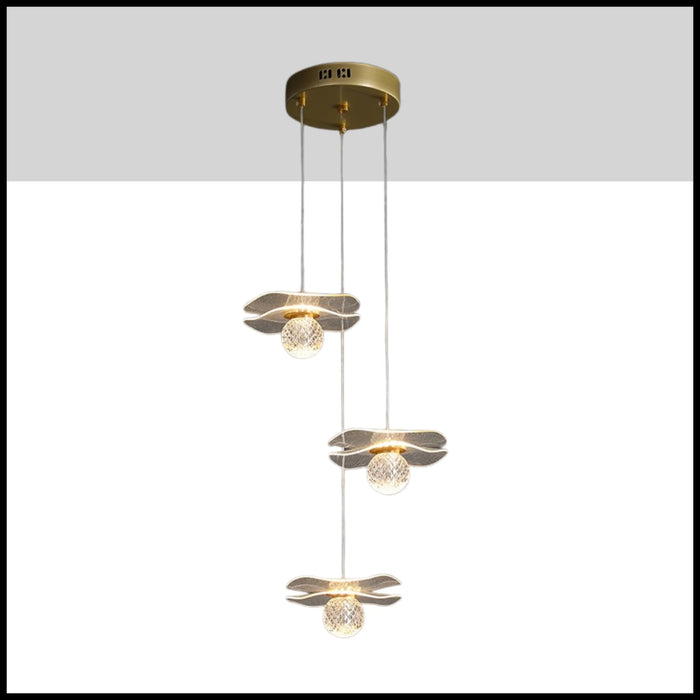 Perinaldo | Gold Crystal Ball Lamp for Restaurant