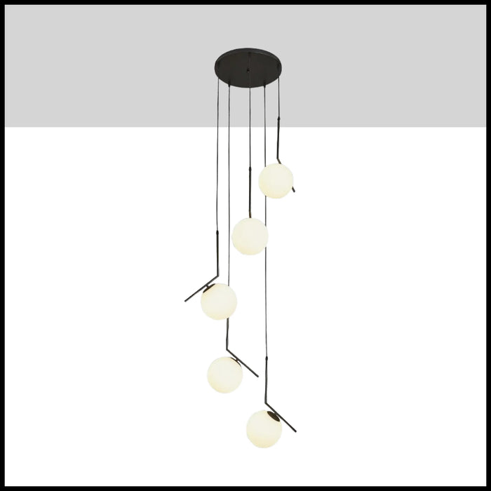 Saint-Jeannet | Duplex Spiral Pendant Chandelier For Stairway