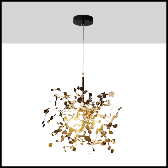 Villeneuve-d'Entraunes | Chandelier in a Modern Style of Stainless Steel