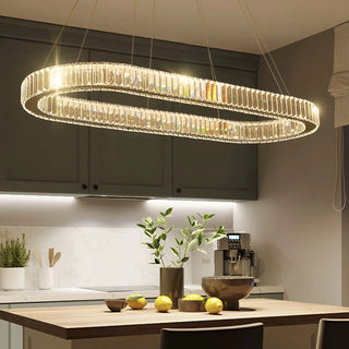 Nieuwpoort | Oval Modern Crystal Chandelier for Dining Room