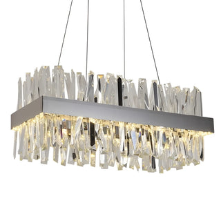 Sassello | Modern Design Rectangle Crystal Chandelier