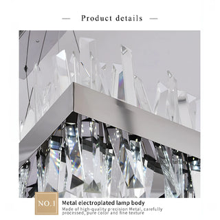 Sassello | Modern Design Rectangle Crystal Chandelier