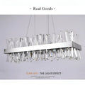 Sassello | Modern Design Rectangle Crystal Chandelier