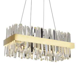 Sassello | Modern Design Rectangle Crystal Chandelier