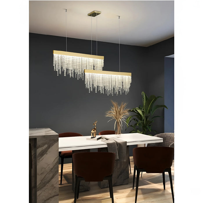 Ailano | Splendid Creative Raindrops Shining LED Crystal Chandelier