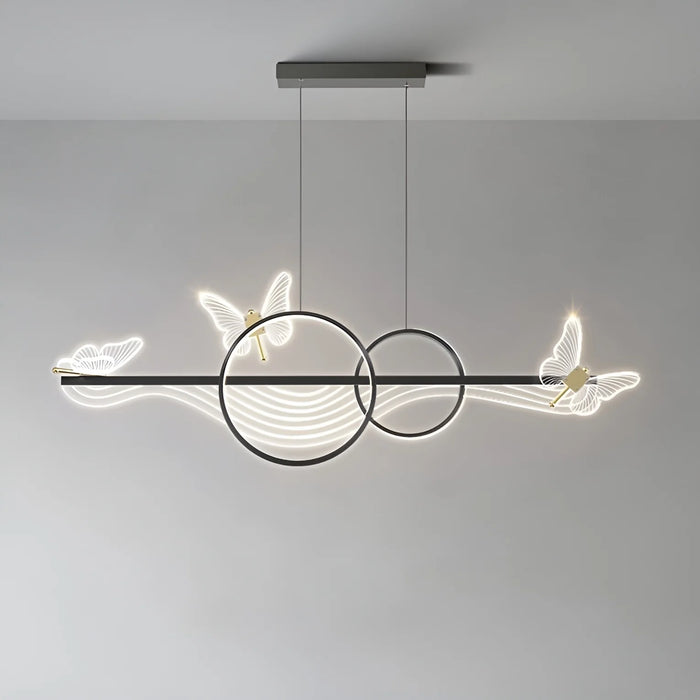 Aigle | Gold Butterfly Chandelier for Dining Room