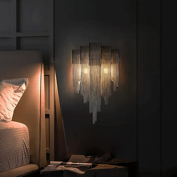 MIRODEMI® Luxury Tassel Wall Lamp in Italian Style for Living Room, Bedroom