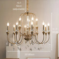 Imperial Crystal Chandelier large 10-light classic chandelier with crystal pendants and 35-inch diameter