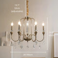 Imperial Crystal Chandelier 6-light version with adjustable chain and 26-inch width
